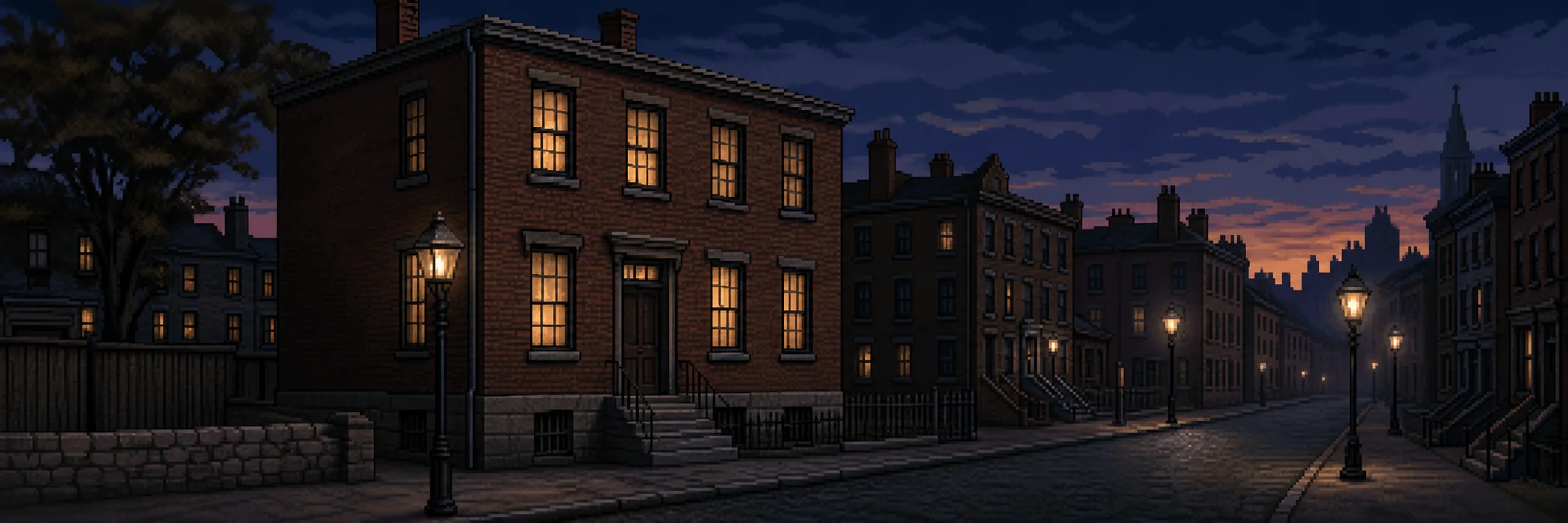 An early twentieth-century Boston townhouse used for evening law classes.